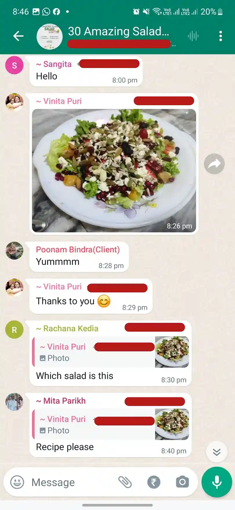 Review for the 30 Amazing Salad Dressings Class 1